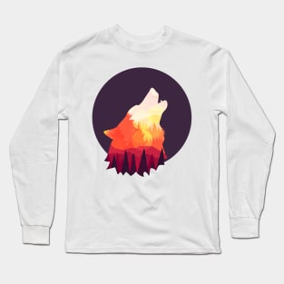 Howling Wolf Long Sleeve T-Shirt